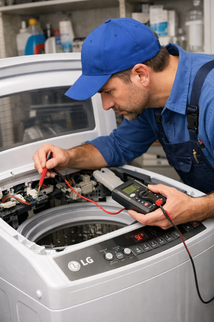 مشاكل غسالة ال جي فتحة علوية